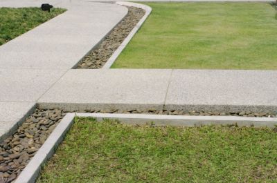 Cement Curbing Landscaping